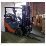 2012 Toyota LP Powered Forklift, Model 8FGCU25,, 389+ Hours Showing, 5000 Lbs Capacity