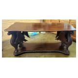 Winged Griffin Formal Accent Table, Contents Not Included, 30" x 66.5" x 31"