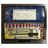 King Tony 1/2 Drive Standard Socket Set, Includes Metal Storage Case