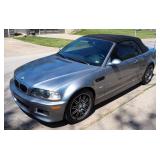 2003 BMW M3 E46 Convertible Passenger Car, VIN # WBSBR93493PK04043, Mileage Showing On Odometer 1333