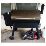 Traeger Electric Pellet Smoker /BBQ Grill, Model TFB88PZB, Includes Protective Cover And Pellets
