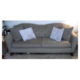 Bauhaus Furniture Company Camel Back 2 Cushioned Button Tufted Sofa, 31" x 84" x 36"