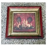 Framed Scarlet Quince Prints, Qty 4, 12" x 12.5", And Photo Frame, 18" x 18"