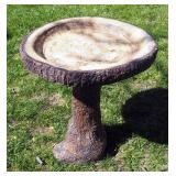 Concrete 2-Piece Bird Bath, 32" x 26" Diameter