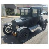 1924 Ford Model T Coupe, VIN# 10973524, With Manual And Tire Pump