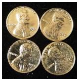 Indian Head Pennies, Qty 30, Lincoln Steel Pennies, Qty 31, Wheat Pennies, Qty 4, And Plated Lincoln