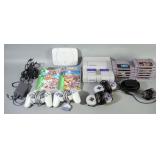 Super Nintendo And Sony PS One Game Systems, Games Include Super Mario Kart, Ms Pac-Man, Tetris, Mor