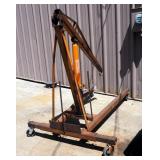 Extendable Engine Hoist On Casters