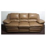 Faux Leather Dual Reclining Sofa, 40" x 88" x 38"