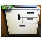 Metal 3 Drawer Security Cabinet, 28" x 30" x 18"