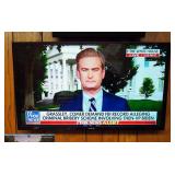 Samsung 32" Flat Screen TV , And Polaroid 18" TV With Built In DVD Player, Includes Remote