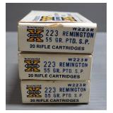 Winchester Super X .223 Ammo And .223 Ammo In Stripper Clips, Total Qty Approx 180 Rounds, Local Pic