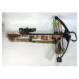 Barnett Crossbow With 5 Bolts, Quivers Qty 2, Pursuit 4x30 Scope, And Cross Brand Crossbow Soft Case