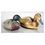 Featherlite Pin Tail And JS MacGuire Mallard Pair 1955 Plastic Duck Decoy