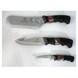 Smith & Wesson BullsEye 3 Piece Camping Knife Set