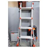 Little Giant Megamax 17 Ladder, With Work Platform And Tool Tray, With Instructions