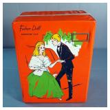 Vintage Fashion Doll Wardrobe Case, Includes 2 Dolls, Clothes, And Accessories