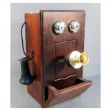 Decorative Vintage Style Telephone Box, 14.5" x 10" x 6"