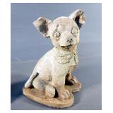 Cast Iron Dachshund Boot Scrapper, And Concrete Puppy Dog