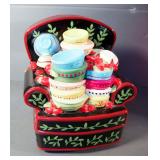 Enesco Mary Engelbreit Chair And Bowls Cookie Jar In Original Box #476064