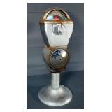 A Duncan Meter #634 Parking Meter On Short Metal Stand, 23" Tall