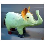 Metal Junkyard Art, Including Flying Pig, 19" Tall x 21" Long, And Elephant, 18" Tall x 24" Long