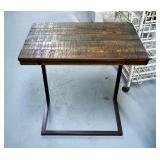 World Market Metal And Wood Side Tables, 26" x 16" x 24", Qty 2