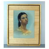Art / Decor, Natalee Romine Print, 29.5" x 24, Jeremy Adair Framed Native American Pencil Sketch, 18