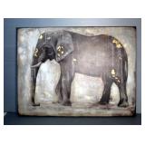Elephant Print On Stretched Canvas, 30" x 40"