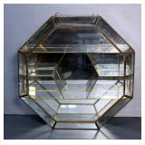 Mirrored Glass Wallmounted Display Cases Qty 3, 14.5" x 14.5" , 15" x 9.5", 12" x 8.5",