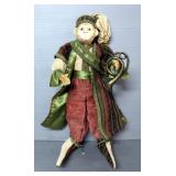 Stuffed Posable Monkey With Horn, 17" Long