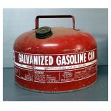Vintage Eagle And Tru-Test 2.5 Gal Galvanized Gas Cans