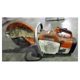 Stihl Gas Powered Concrete Cutting Saw, Model TS-400, Engine Has Compression, Including Bosch 14" Se