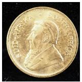1982 South Africa 1/4 Krugerrand, 1/4 oz Fine Gold