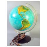 Rand McNally Illuminated Globe, Powers On