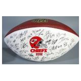 Kansas City Chiefs Helmet Bank, 2012 Team Stamped Autographed Wilson Football, Assorted Football Car