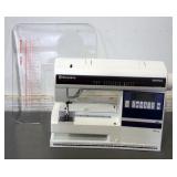 Husqvarna Viking Fresia 415 Sewing Machine, With Instructions, Extra Feet, And More, In Wheeled Carr