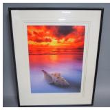 Peter Lik (Australian, 1959- ) Starfish Sunrise And Shell Sunrise Photographic Prints, Both Framed M