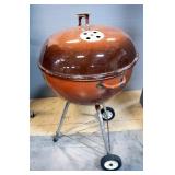 Weber Bar-B Q Kettle Charcoal Grill, On Wheels, With Cover