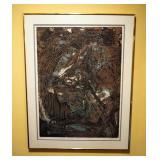 Framed Eileen Hughes "Textures" Print, Signed And Numbered 1/5, 1966, 21.5" x 23"