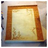 Woven Wool Oriental Rug, 5.5