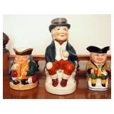 Royal Doulton "Honest Measure" 4" Toby Mug, Wood Potter Of Burslem 7.5" Mug, And "Wood And Sons" 4.5