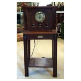 Thomas Collectors Edition AM/FM/Cassette End Table Style Radio, 30" x 14" x 11", Powers On