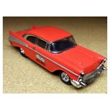 American Classic 57 Chevy Die Cast Coin Bank, Ertl 57 Chevy Model Car, And Liberty Classics 55 Chevy