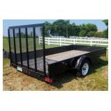 Trailerman Trailers Inc 2016 Single Axle Utility Trailer With Drop Ramp, VIN 5L3AX1213GL001516, 12