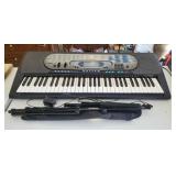 Casio Electric Keyboard, Model CTK-571 And Collapsable Music Stand