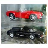 Mercedes Benz, Ferrari, And Jaguar 1:24th Scale Toy Models, Qty 6