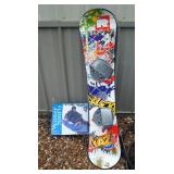 ESP Free Ride 130 Snow Board And Inflatable Snow Tube