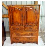 Ethan Allen 2 Door Chest Of Drawers, 58" x 43" x 19.5"