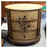 Pulaski Furniture Oval 3 Drawer Boudoir Cabinet With 3 Felt Lined Drawers, 30.5" x 29.5" x 19.5"